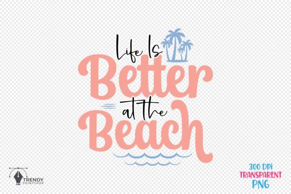 Reviewing Life is Summer Beach Quote SVG Design